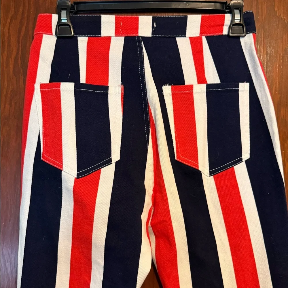 Peach Love NWOT Full of Pride Flare Pants in Red, White, and Blue size small - Picture 12 of 15